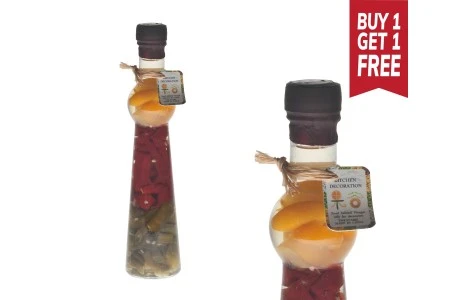Staklena bočica 180mL sa povrćem, za dekoraciju kuhinje-1