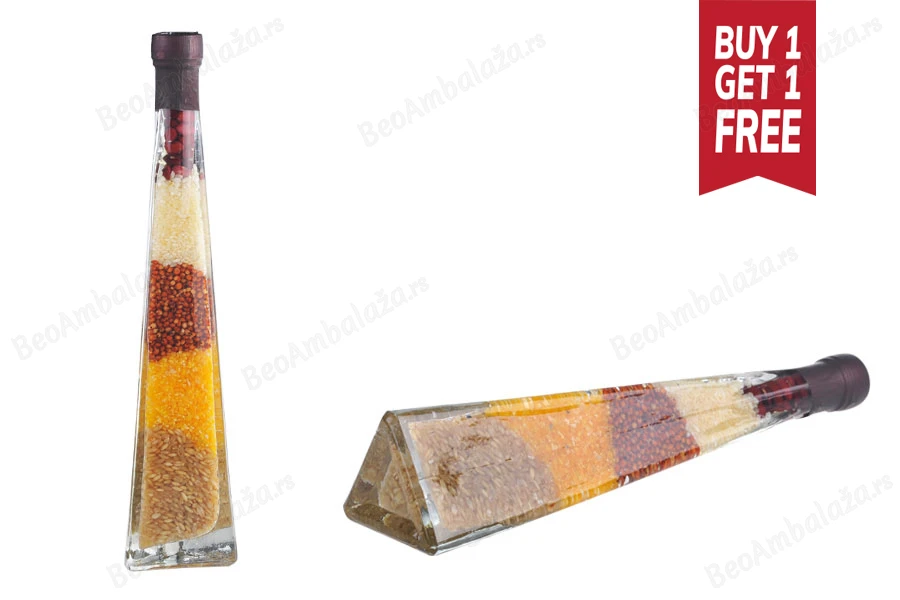 Staklena bočica 180mL sa semenkama, za dekoraciju kuhinje-slika_proizvoda