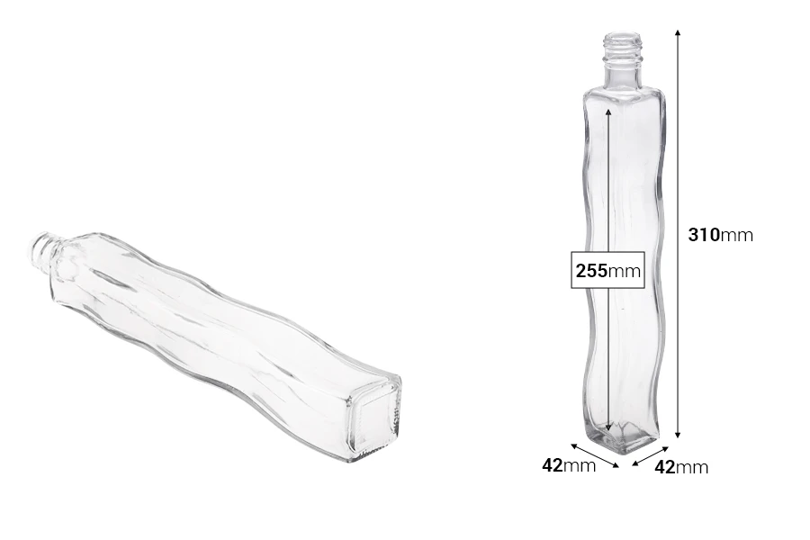 Dekorativna staklena flaša 280mL