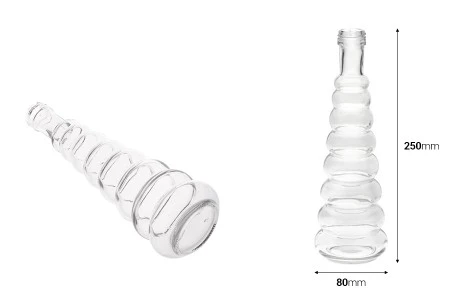 Staklena dekorativna flaša 380mL-2