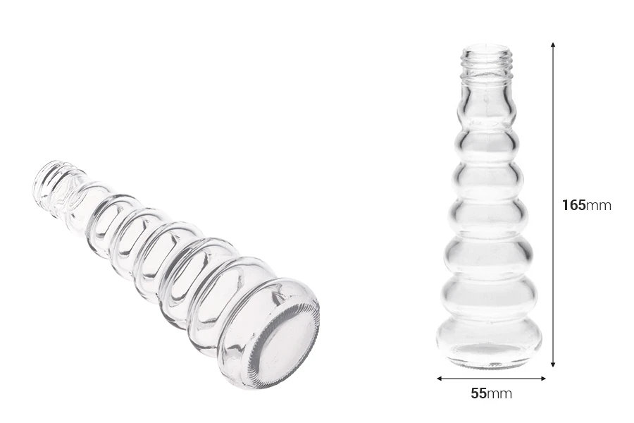 Staklena dekorativna flašica 100mL Staklena dekorativna flašica 100mL