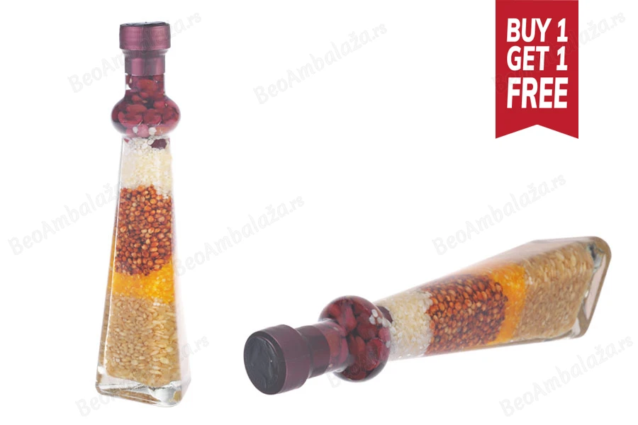 Staklena bočica 120mL sa semenkama, za dekoraciju kuhinje-slika_proizvoda