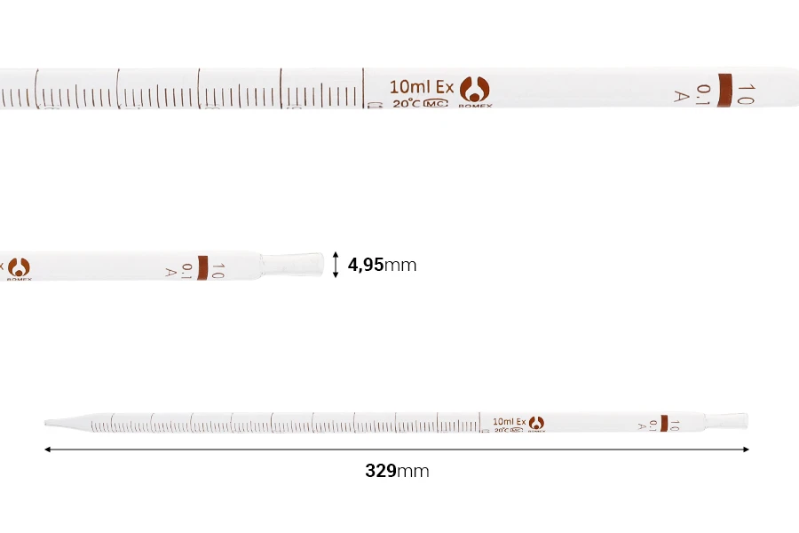 Staklena cev- pipeta 10ml Staklena cev- pipeta 10ml