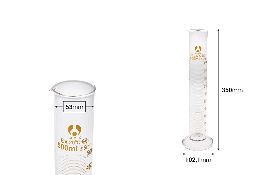 Staklena menzura 500mL