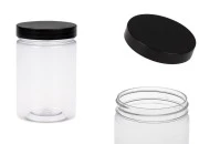 Plastična PET kutija 250mL za soli za kupanje, sa crnim zatvaračem 65x100 mm Plastična PET kutija 250mL za soli za kupanje, sa crnim zatvaračem 65x100 mm