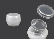 Akrilna prozirno-bela kutijica 10mL za kreme sa zatvaračem i plastičnim međupoklopcem - 12 kom Akrilna prozirno-bela kutijica 10mL za kreme sa zatvaračem i plastičnim međupoklopcem - 12 kom
