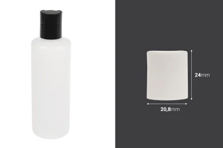 Plastični disk top zatvarač PP18 u crnoj ili beloj boji-2