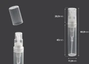 Providna plastična tester bočica 3mL za parfeme, sa sprejom i zatvaračem - 50 kom Providna plastična tester bočica 3mL za parfeme, sa sprejom i zatvaračem - 50 kom