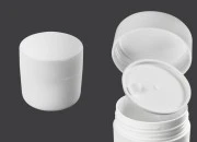 Plastična bela kutijica 50mL sa međupoklopcem i zatvaračem - 12 kom Plastična bela kutijica 50mL sa međupoklopcem i zatvaračem - 12 kom