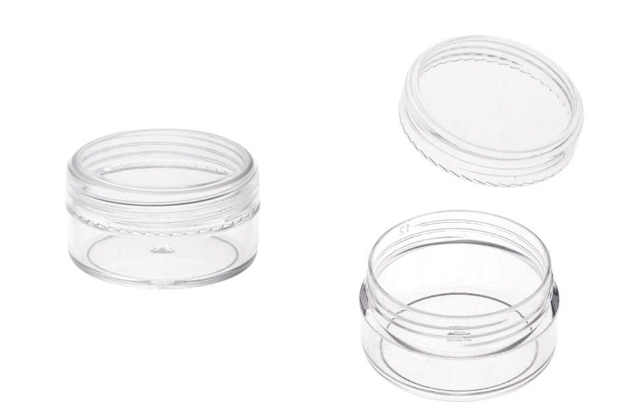 Akrilna providna kutijica 10mL sa providnim zatvaračem - 12 kom Akrilna providna kutijica 10mL sa providnim zatvaračem - 12 kom
