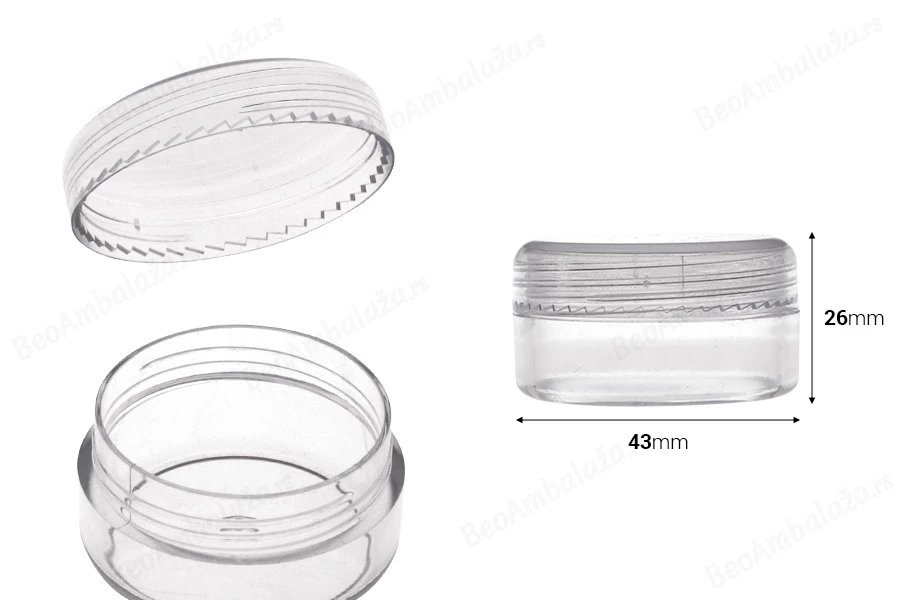 Akrilna kutijica 20mL sa zatvaračem - 12 kom-dimenzije_slike