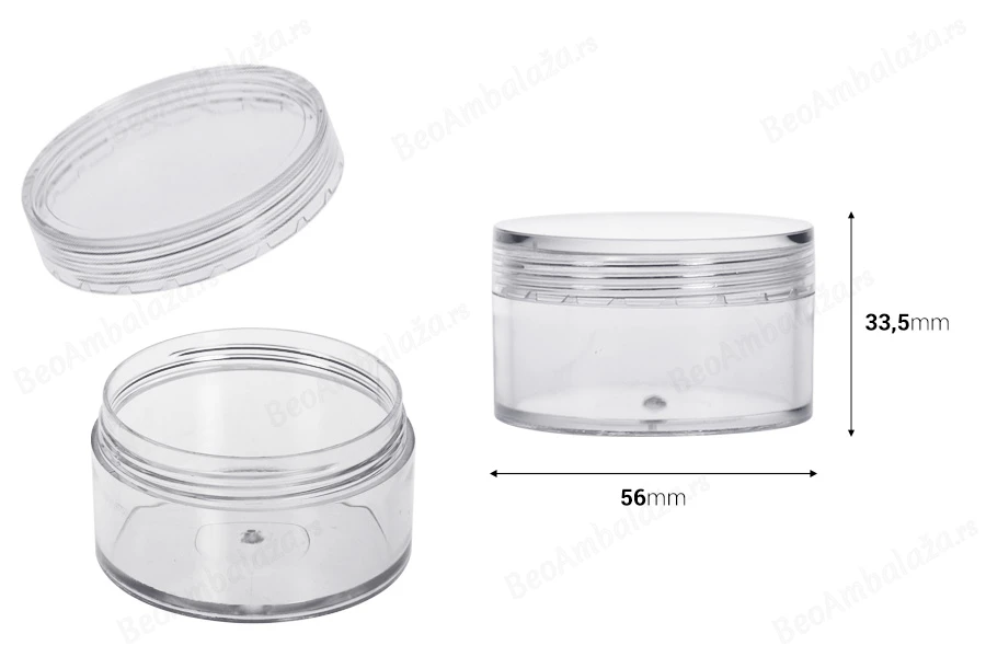 Akrilna kutijica 50mL sa zatvaračem - 12 kom-dimenzije_slike