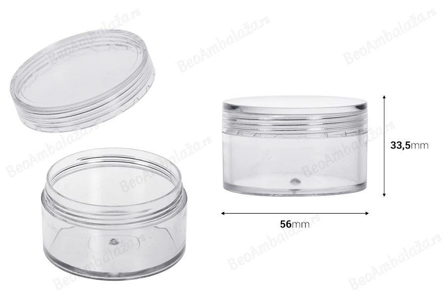 Akrilna kutijica 50mL sa zatvaračem - 12 kom-dimenzije_slike