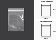 Plastična kesica 50x70mm, providna i sa belim zip zatvaračem - 500 kom Plastična kesica 50x70mm, providna i sa belim zip zatvaračem - 500 kom