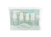 Set za putovanje - 5 flašica u plastičnom neseseru sa zip zatvaranjem Set za putovanje - 5 flašica u plastičnom neseseru sa zip zatvaranjem