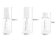 Set za putovanje - 5 flašica u plastičnom neseseru sa zip zatvaranjem Set za putovanje - 5 flašica u plastičnom neseseru sa zip zatvaranjem