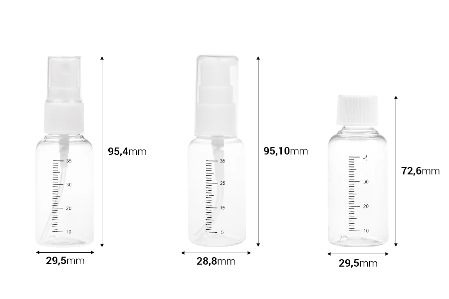 Set za putovanje - 5 flašica u plastičnom neseseru sa zip zatvaranjem Set za putovanje - 5 flašica u plastičnom neseseru sa zip zatvaranjem