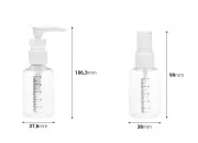 Set za putovanje - 5 flašica u plastičnom neseseru sa zip zatvaranjem Set za putovanje - 5 flašica u plastičnom neseseru sa zip zatvaranjem