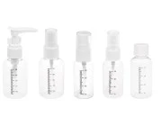 Set za putovanje - 5 flašica u plastičnom neseseru sa zip zatvaranjem Set za putovanje - 5 flašica u plastičnom neseseru sa zip zatvaranjem