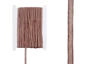 Ukrasna “gro”  traka od lana, dvobojna (bež/smeđa), 7mmx10m-slika_proizvoda