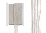 Ukrasna “gro”  traka od lana, dvobojna (bež/providna) 25mmx10m-slika_proizvoda