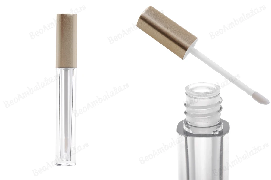 Providna tubica 4mL za sjaj za usne sa zlatnim zatvaračem - 6 kom-slika_proizvoda