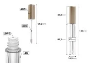 Providna tubica 4mL za sjaj za usne sa zlatnim zatvaračem - 6 kom Providna tubica 4mL za sjaj za usne sa zlatnim zatvaračem - 6 kom