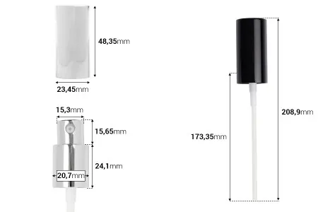 Aluminijumska pumpica PP18 za kreme, više boja-2