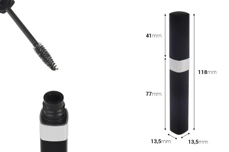 Crna bočica 10mL sa četkicom za maskaru - 6 kom-2