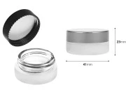 Teglica od peskiranog stakla 5mL, sa zaptivkom i aluminijumskim zatvaračem