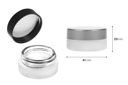 Teglica od peskiranog stakla 5mL, sa zaptivkom i aluminijumskim zatvaračem-3