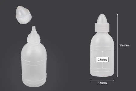 Plastična flašica 50mL za aceton ili svetu vodicu - 12 kom-2