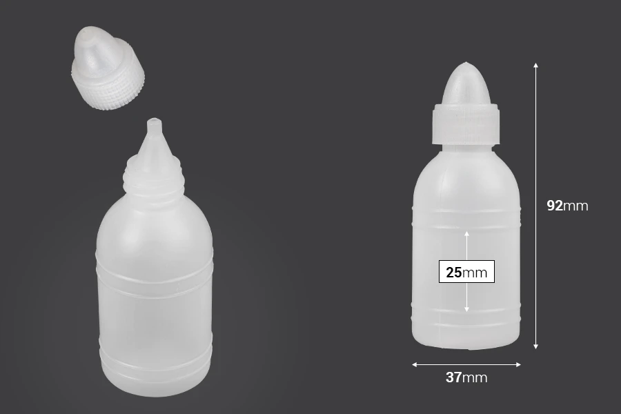 Plastična flašica 50mL za aceton ili svetu vodicu - 12 kom