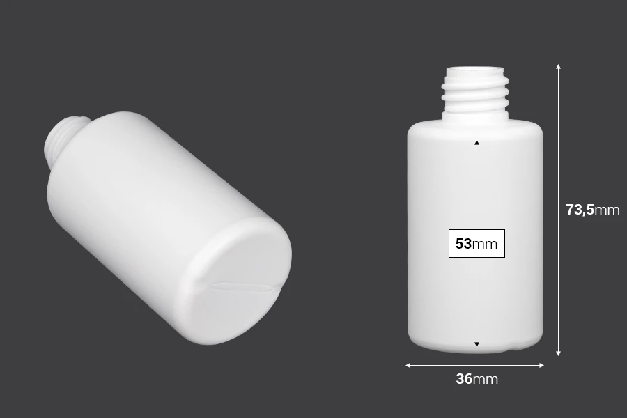 Plastična flašica 50mL (PP 18) - bez zatvarača