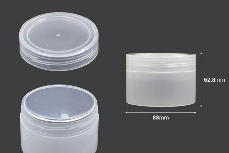 Plastična poluprozirna kutijica 210mL za kremu sa zatvaračem i međupoklopcem - 10kom-2