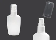 Plastična poluprovidna bočica 60mL sa pumpicom i providnim zatvaračem - 12 kom
