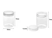 Plastična PET kutijica 140mL, providna sa poklopcem - 12 kom
