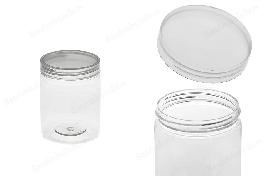 Plastična providna PET kutijica 200mL, sa zatvaračem - 12 kom-slika_proizvoda