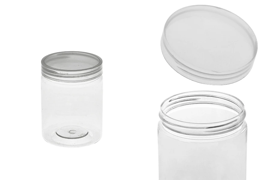 Plastična providna PET kutijica 200mL, sa zatvaračem - 12 kom Plastična providna PET kutijica 200mL, sa zatvaračem - 12 kom
