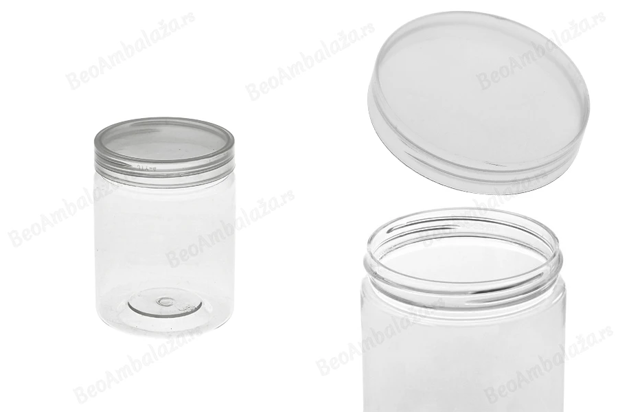 Plastična providna PET kutijica 200mL, sa zatvaračem - 12 kom-slika_proizvoda
