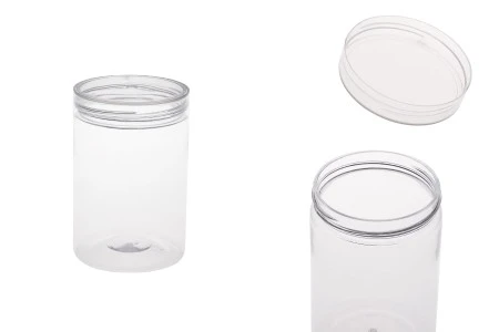 Plastična PET kutija 250mL sa providnim zatvaračem - 12 kom-1