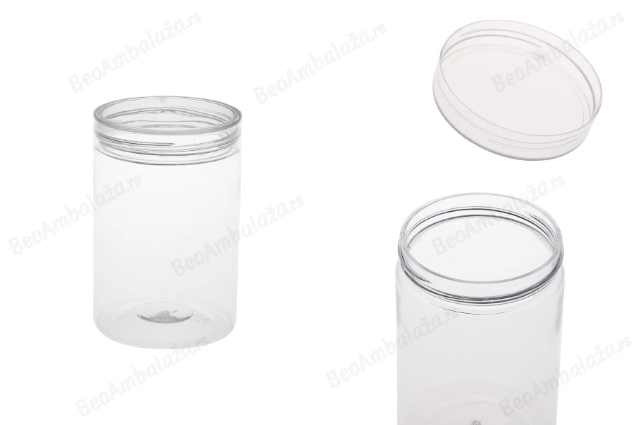 Plastična PET kutija 250mL sa providnim zatvaračem - 12 kom-slika_proizvoda