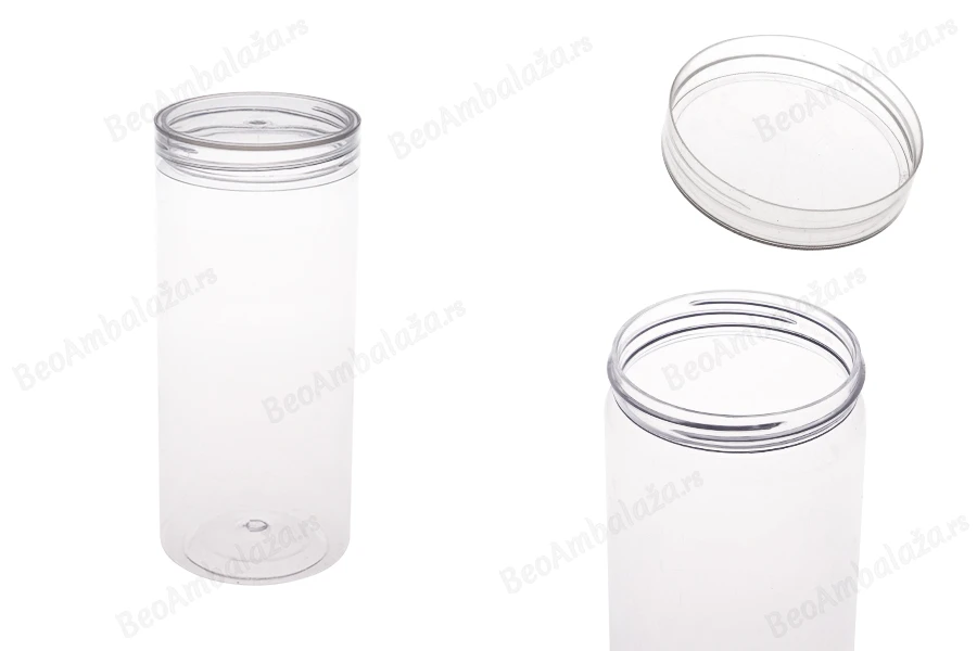 Plastična (PET) kutija 410mL, sa providnim zatvaračem - 6 kom-slika_proizvoda