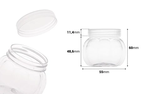 Plastična providna PET kutijica 150mL sa providnim poklopcem - 12 kom-2