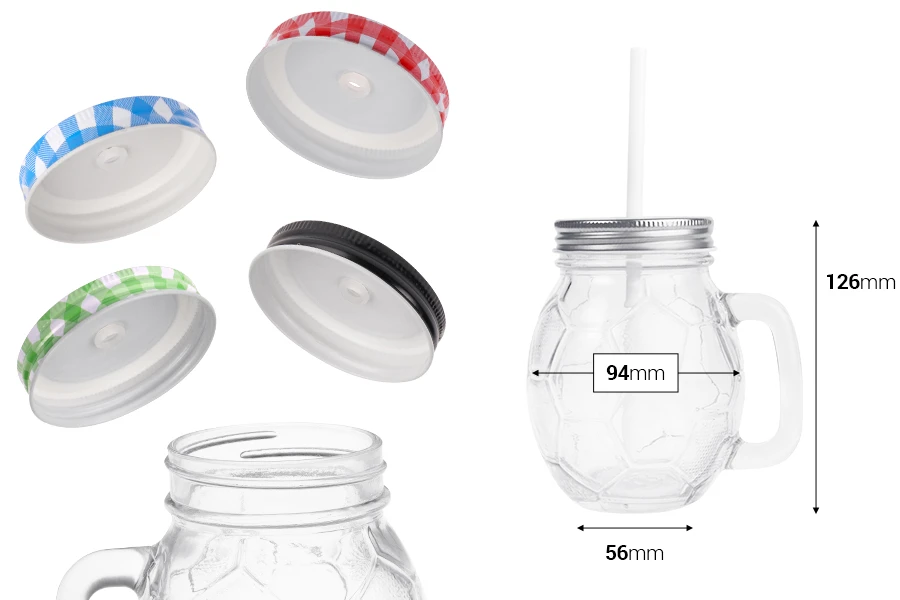 Τegla sa drškom 450mL u obliku lopte, sa zatvaračem i slamčicom, u više boja-dimenzije_slike