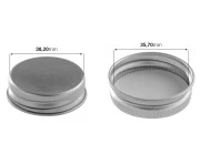 Staklena teglica 60mL u obliku zvezde sa aluminijumskim zatvaračem sa zaptivkom, u srebrnoj boji-grupa_slika