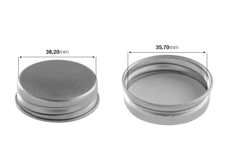 Staklena teglica 60mL u obliku zvezde sa aluminijumskim zatvaračem sa zaptivkom, u srebrnoj boji-3