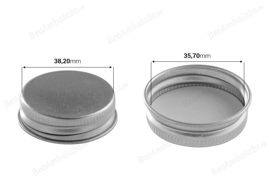 Staklena teglica 60mL u obliku zvezde sa aluminijumskim zatvaračem sa zaptivkom, u srebrnoj boji-grupa_slika