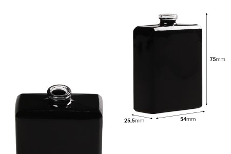 Crna parfemska bočica 50 mL sa 15 mm "Crimp" sigurnosnim zatvaranjem-2