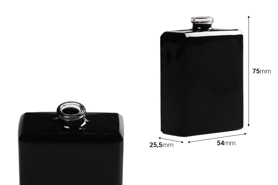 Crna parfemska bočica 50 mL sa 15 mm "Crimp" sigurnosnim zatvaranjem Crna parfemska bočica 50 mL sa 15 mm "Crimp" sigurnosnim zatvaranjem